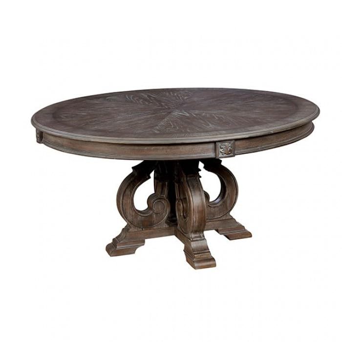 Arcadia Rustic Dining Collection with Intricate Wood Inlay – view 4