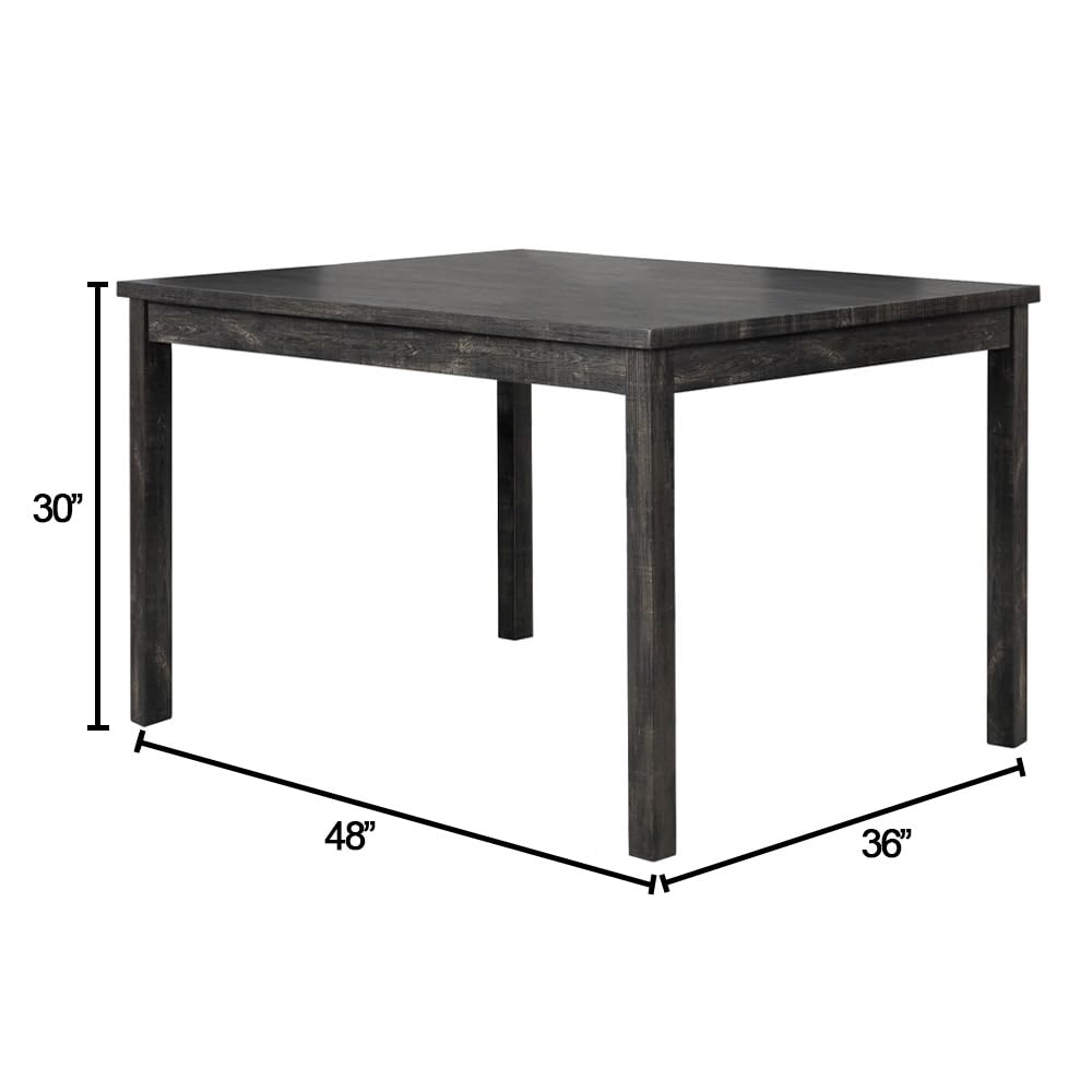 Cooper 48" Modern Contemporary Rectangular Dining Table - side view