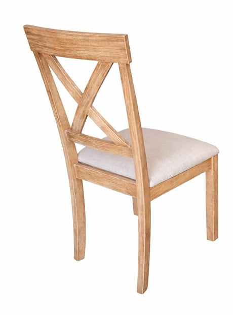 Janet Transitional Wood Dining Chairs - angle view