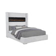 Uphoria California King Velvet Bed with Fireplace