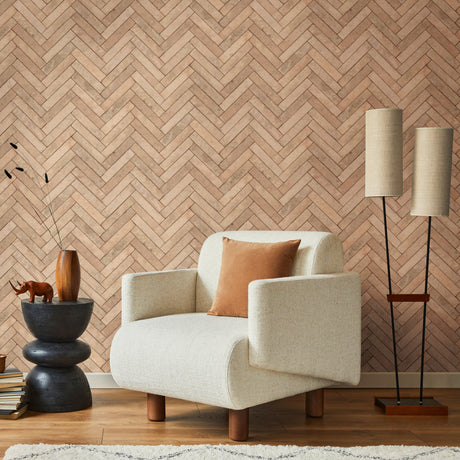 Galerie The Bricks And More Brick Herringbone Wallpaper