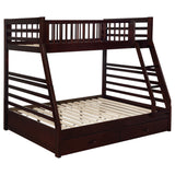 Ashton Twin over Full Bunk Bed with 2 Storage Drawers - Cappuccino