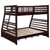 Ashton Twin over Full Bunk Bed with 2 Storage Drawers - A-Frame Pine in White, Cappuccino, Navy or Grey – view 12