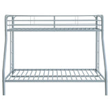 Carson Metal Twin over Full Bunk Bed with Guardrails & Ladders - Glossy Black or Silver – view 13