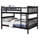 Chapman Full over Full Solid Pine Bunk Bed with Ladder & Guardrail