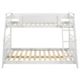 Holden Twin over Full Wood Bunk Bed with Reversible Ladder - Walnut or White, No Box Spring Needed – view 20