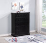 Sumerlin 6-Drawer Chest - Transitional Bedroom Storage with Round Knobs in Black, Cappuccino, Brown or White – view 1