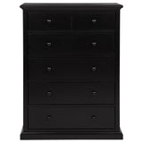 Sumerlin 6-Drawer Chest - Transitional Bedroom Storage with Round Knobs in Black, Cappuccino, Brown or White – view 7
