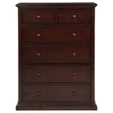 Sumerlin 6-Drawer Chest - Transitional Bedroom Storage with Round Knobs in Black, Cappuccino, Brown or White – view 18