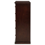 Sumerlin 6-Drawer Chest - Transitional Bedroom Storage with Round Knobs in Black, Cappuccino, Brown or White – view 20