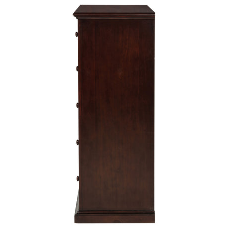 Sumerlin 6-Drawer Chest - Transitional Bedroom Storage with Round Knobs in Black, Cappuccino, Brown or White – view 20