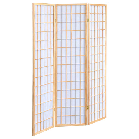 Carrie 3-Panel Folding Shoji Room Divider - 