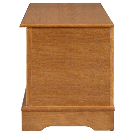 Paula Storage Chest - Classic Blanket Trunk in Honey Oak Veneer – view 7