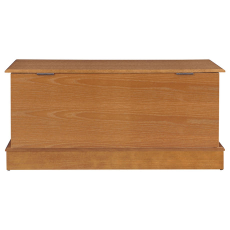 Paula Storage Chest - Classic Blanket Trunk in Honey Oak Veneer – view 9