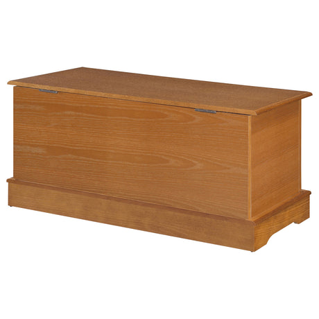 Paula Storage Chest - Classic Blanket Trunk in Honey Oak Veneer – view 10