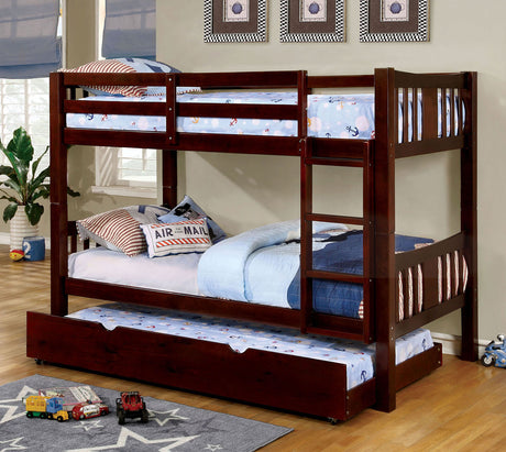 Cameron Transitional Wood Bunk Bed with Attached Ladder - Twin over Twin or Full over Full - 4955b6de3c025ddf0c94cc4e0c34fb01c3ea87c7_CM_BK929EX_Z_1