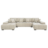 Cannella U-Shaped Double Chaise Sectional Sofa
