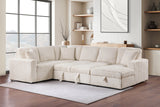 Devonshire Sleeper Sectional with Pop-Up Bed & Storage Chaise - Camel Corduroy – view 4