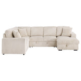 Devonshire Sleeper Sectional with Pop-Up Bed & Storage Chaise - Camel Corduroy – view 9