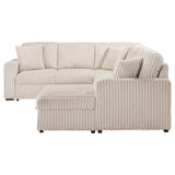 Devonshire Sleeper Sectional with Pop-Up Bed & Storage Chaise - Camel Corduroy – view 12