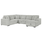 Devonshire Sleeper Sectional Sofa with Storage Chaise & Pop-Up Bed