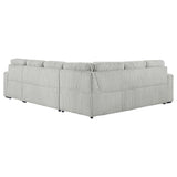 Devonshire Sleeper Sectional Sofa with Storage Chaise & Pop-Up Bed - Grey Corduroy – view 15