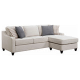 Mcloughlin Sloped Arm Sectional with Reversible Chaise