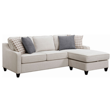 Mcloughlin Sloped Arm Sectional with Reversible Chaise