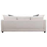Mcloughlin Sloped Arm Sectional with Reversible Chaise - Platinum Chenille, Espresso Tapered Feet – view 5