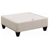 Mcloughlin Sloped Arm Sectional with Reversible Chaise - Platinum Chenille, Espresso Tapered Feet – view 8