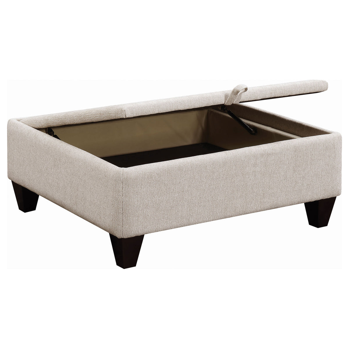 Mcloughlin Sloped Arm Sectional with Reversible Chaise - Platinum Chenille, Espresso Tapered Feet – view 9