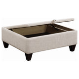 Mcloughlin Sloped Arm Sectional with Reversible Chaise - Platinum Chenille, Espresso Tapered Feet – view 9
