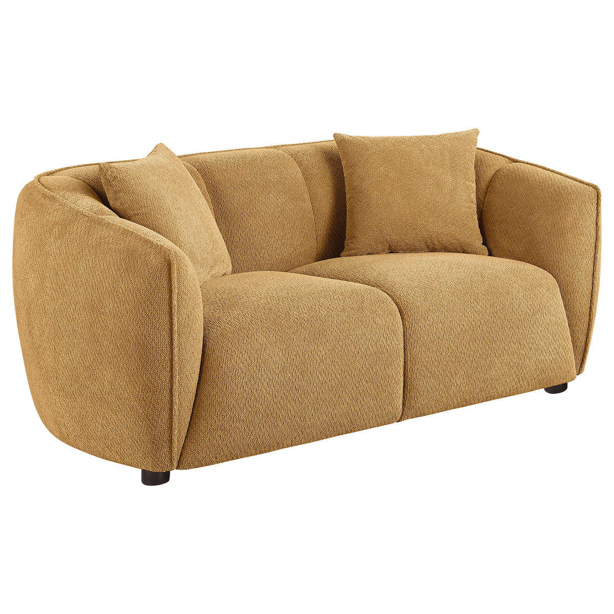 Aleisha Channel-Back Chenille Sofa, Loveseat & Chair - Loveseat