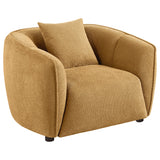 Aleisha Channel-Back Chenille Sofa, Loveseat & Chair - Chair