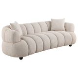 Whitney Channel Tufted Boucle Sofa, Loveseat & Accent Chair - Sofa