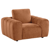 Burnett Wide Arm Chenille Sofa, Loveseat, Chair & Ottoman - Chair