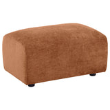 Burnett Wide Arm Chenille Sofa, Loveseat, Chair & Ottoman - Ottoman