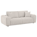 Burnett Wide Arm Chenille Sofa, Loveseat, Chair & Ottoman - Sofa