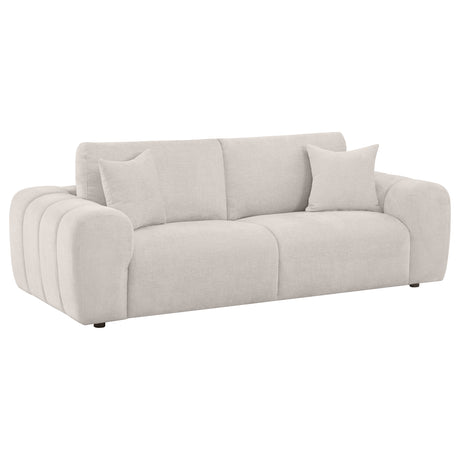 Burnett Wide Arm Chenille Sofa, Loveseat, Chair & Ottoman - Sofa