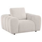 Burnett Wide Arm Chenille Sofa, Loveseat, Chair & Ottoman - Chair
