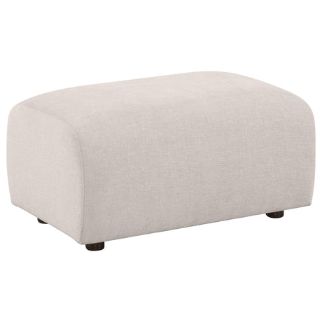 Burnett Wide Arm Chenille Sofa, Loveseat, Chair & Ottoman - Ottoman