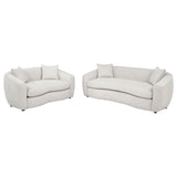 Isabella Curved Sofa, Loveseat & Accent Chair - 2pcs- Sofa + Loveseat