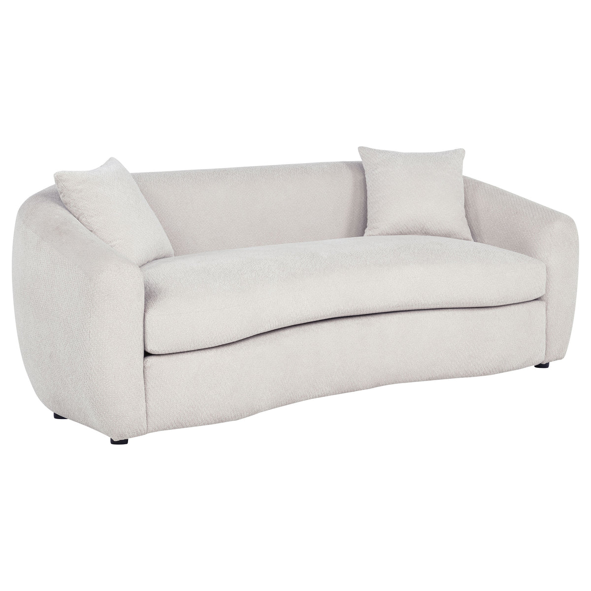 Isabella Curved Sofa, Loveseat & Accent Chair - Sofa
