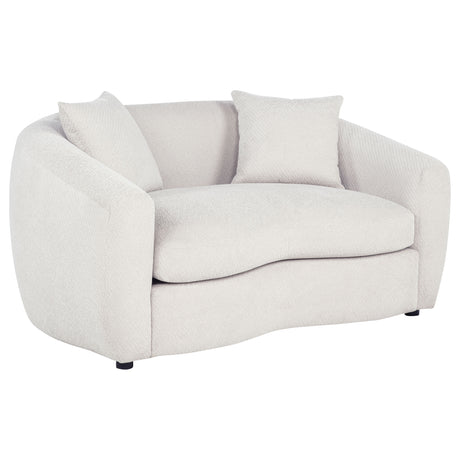 Isabella Curved Sofa, Loveseat & Accent Chair - Loveseat