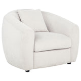 Isabella Curved Sofa, Loveseat & Accent Chair - Accent Chair