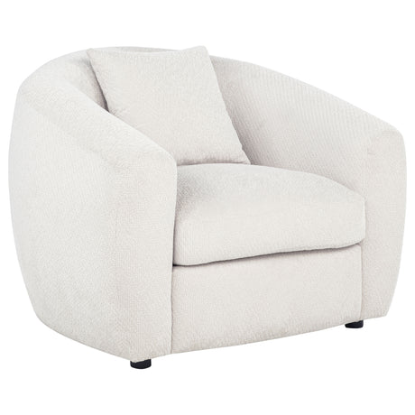 Isabella Curved Sofa, Loveseat & Accent Chair - Accent Chair