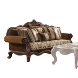Jardena Carved Camel Back Sofa, Loveseat & Chair