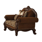Jardena Carved Camel Back Sofa, Loveseat & Chair