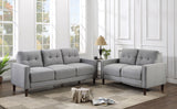 Bowen Track Arm Tufted Sofa, Loveseat & Chair - 2pcs- Sofa + Loveseat