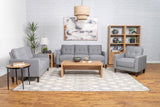 Bowen Track Arm Tufted Sofa, Loveseat & Chair - 3pcs- Sofa + Loveseat + Accent Chair